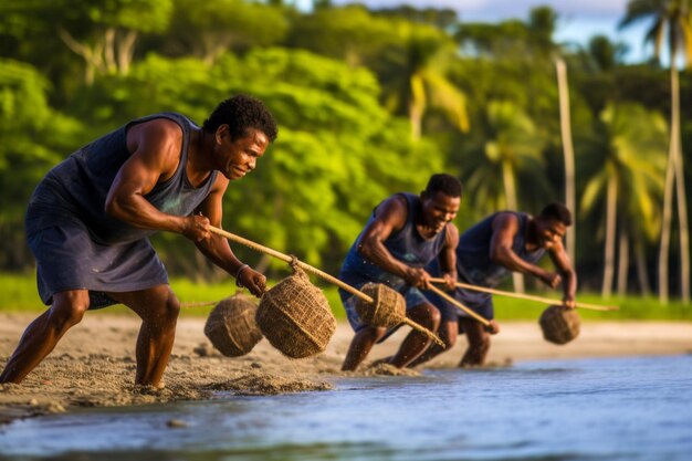 Foto el deporte nacional de vanuatu