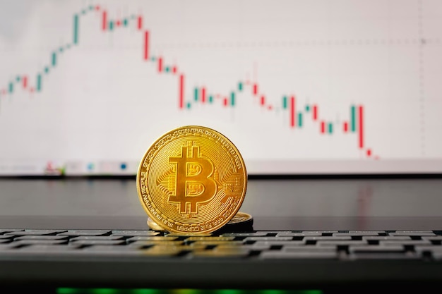 La depreciación del dinero virtual bitcoin oro gráfico de divisas Bitcoin índice de calificación bajar en el fondo del mercado de divisas Concepto de depreciación de la criptomoneda concepto de la caída de la criptomoeda