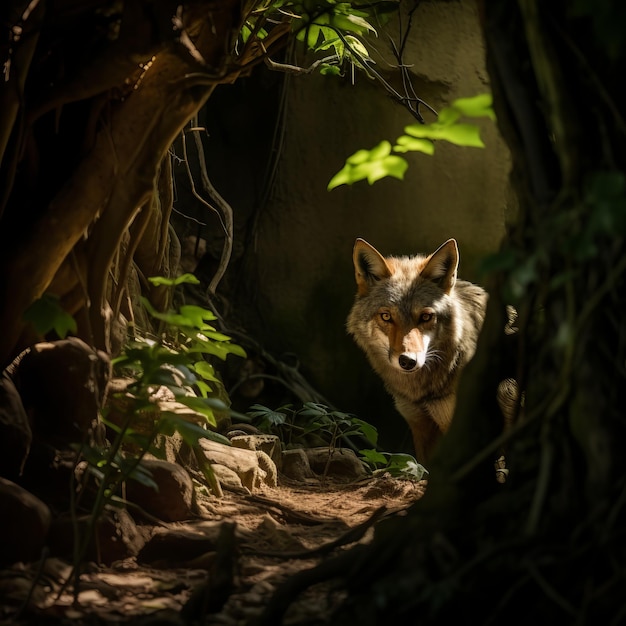 Los depredadores miran fotografías de vida silvestre feroces y audaces