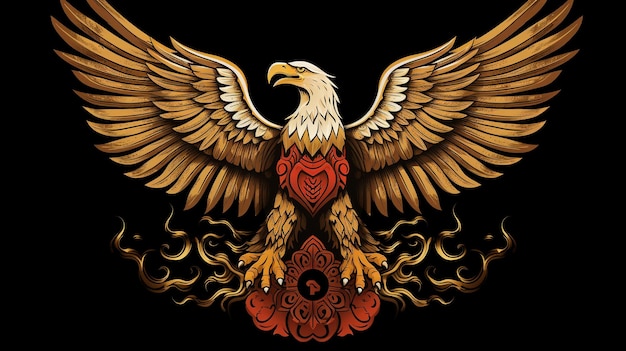 Der Adler Das Symbol des Indonesischen