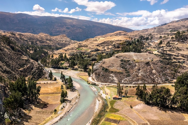 Der Aimaraes-Fluss in Junin Peru