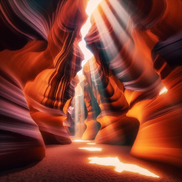 Foto der antelope canyon