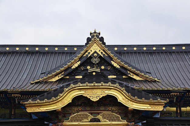 Der antike Tempel in der Innenstadt, Tokio, Japan