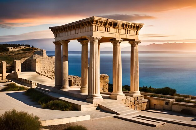 Der Apollo-Tempel befindet sich auf der Insel Kreta.