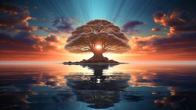 Der Baum des Lebens Hintergrund