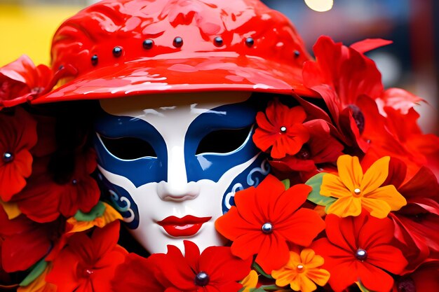 Foto der berühmte karneval in venedig, italien