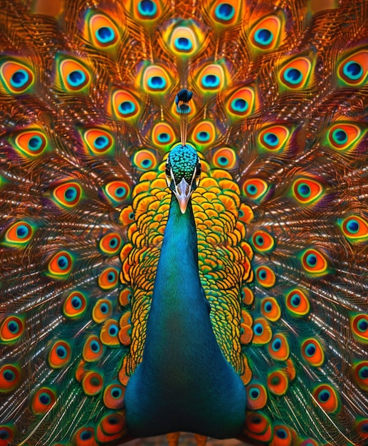 Der bezaubernde Tanz des Pfauens Eine visuelle Symphonie