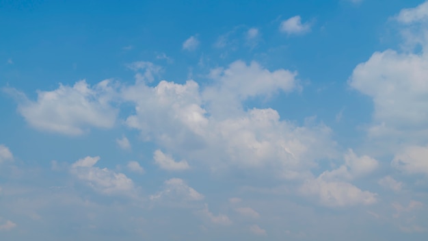 Der blaue Himmel und weiße Wolken