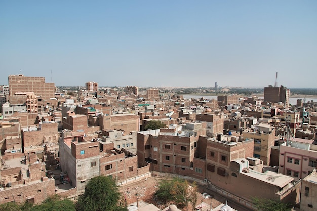 Der Blick auf das Zentrum von Sukkur Pakistan