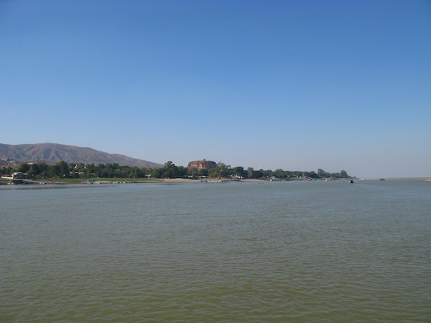 Der Blick auf den Irrawaddy-Fluss Myanmar
