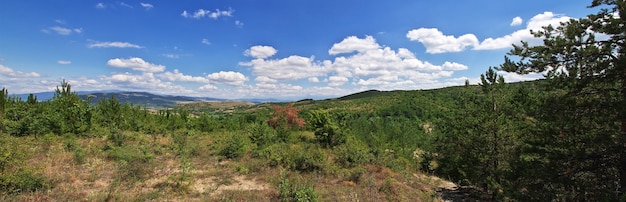 Der Blick auf die Berge in Bulgarien