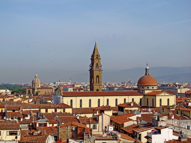 Der Blick auf Vintage-Häuser in Florenz, Italien