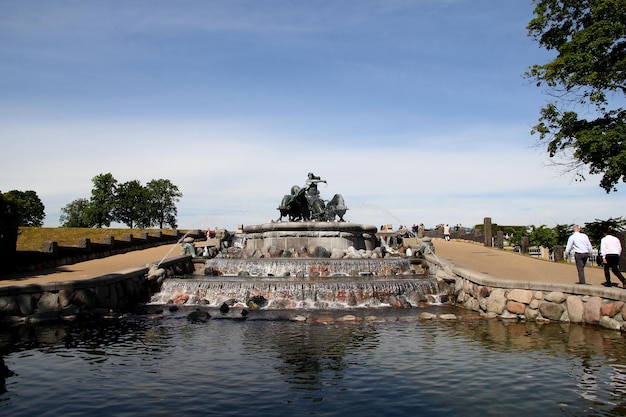 Der Brunnen in der Stadt Kopenhagen Dänemark