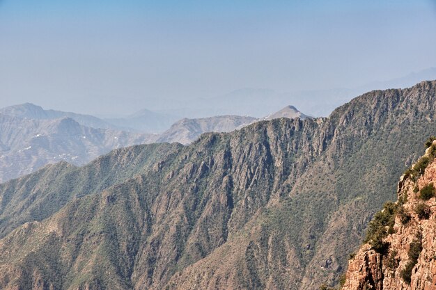 Der Canyon der Region Asir, der Blick aus der Sicht, Saudi-Arabien