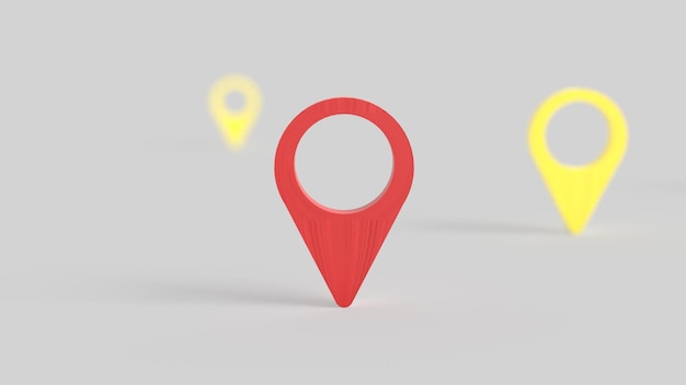 Der Checkpoint für Reisen oder Anwendungen Konzept 3D-Rendering