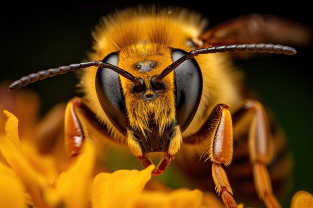 Der delikate Bestäuber der Natur, eine PeekaBoo-Biene in einem Garten