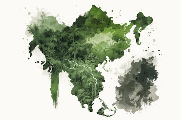 Der dichte Dschungel Südostasiens