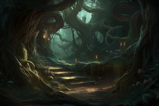 Der dunkle Wald des Waldes