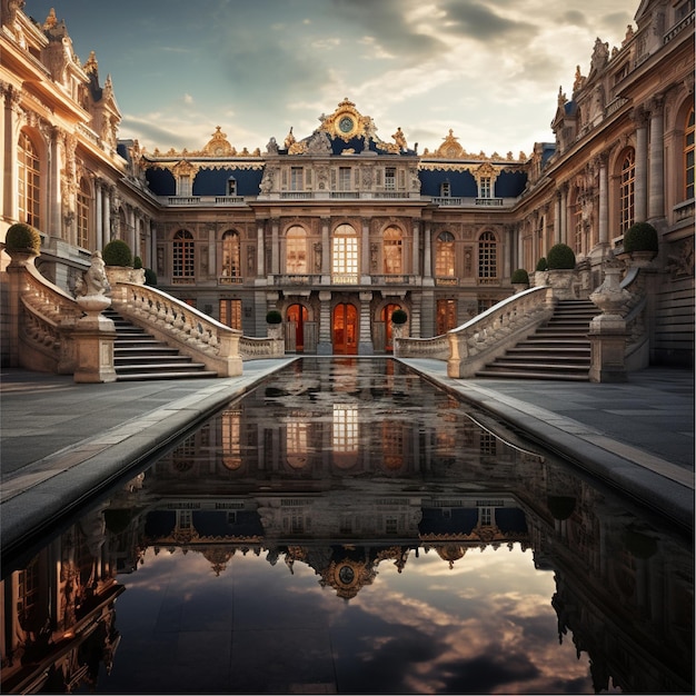 Der Eingang zu einem Garten des Schlosses von Versailles