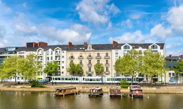 Der Erdre in Nantes Frankreich