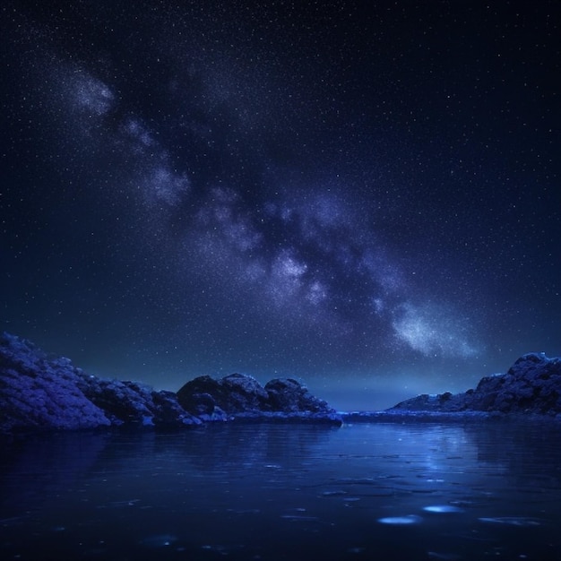 der faszinierende Anblick der Milchstraße, die sich über den Nachthimmel erstreckt