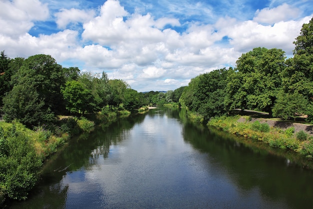 Der Fluss auf Cardiff-Stadt, Wales, Großbritannien