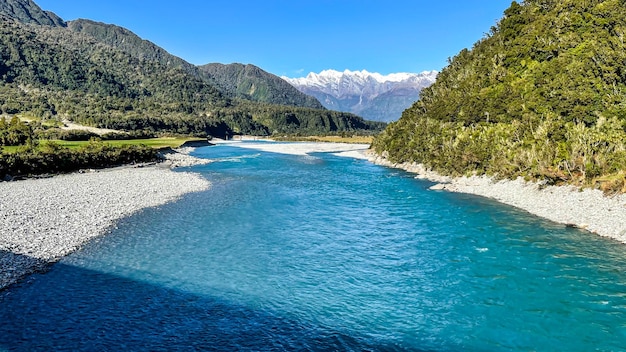 Der Fluss Whataroa an der Westküste