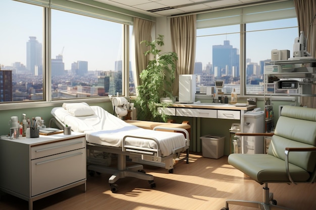 Der für medizinische Gespräche ausgestattete Krankenhaus-Beratungsraum bietet einen professionellen, privaten Rahmen