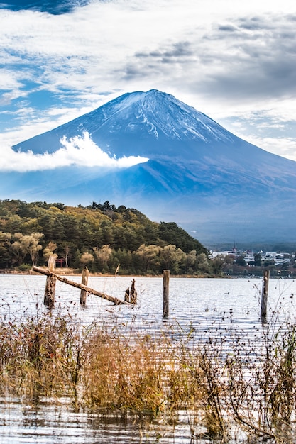 Der Fujisan am kawaguchiko See in Yamanashi, Japan