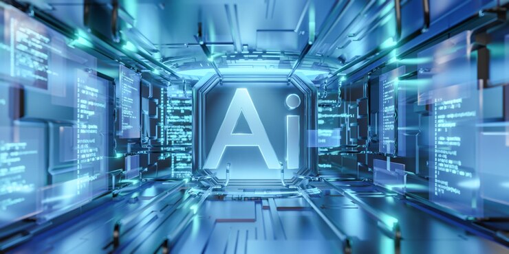 Foto der futurist room hat einen cpu mit den wörtern ki