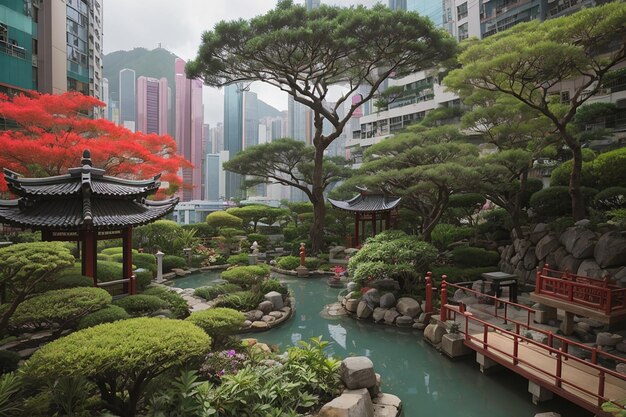 Foto der garten von hongkong