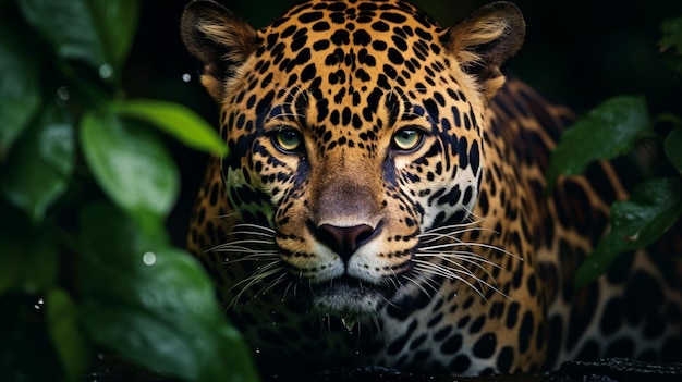 Der gefleckte Jaguar besticht durch seine majestätische Schönheit in der Natur