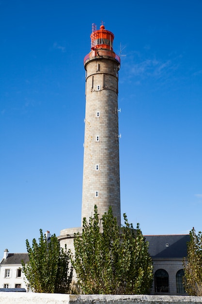 Der Goulphar-Leuchtturm der berühmten Insel Belle Ile en Mer in Frankreich