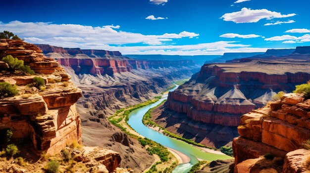 Der Grand Canyon von Colorado in den USA