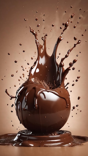 Foto der große choco-ball-splash