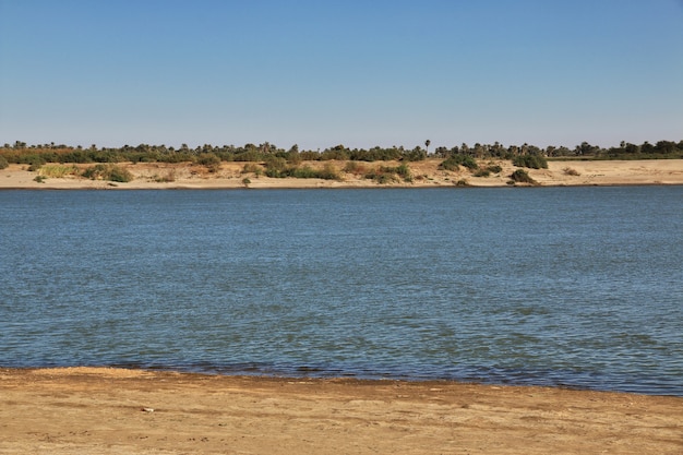 Foto der große nil im sudan, afrika