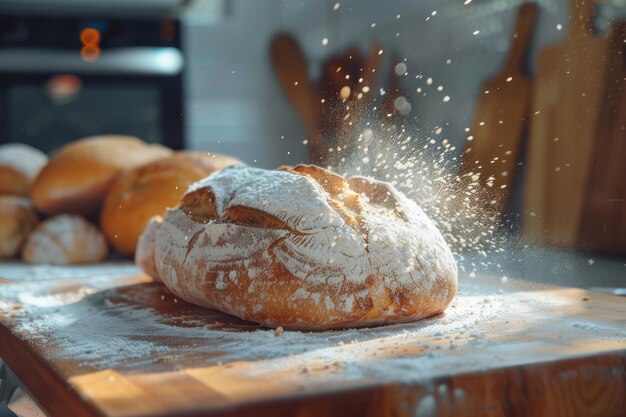Der Hefe für das Brot ist aktiv Starter Sauerteig Das Konzept einer gesunden Ernährung