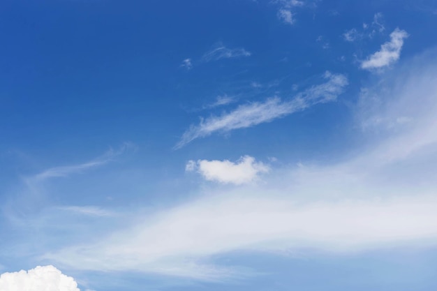 Der Himmel ist blau mit schönen Wolken