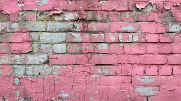 Der Hintergrund einer alten pinkfarbenen Ziegelsteinmauer
