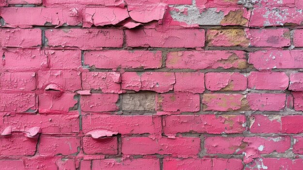 Der Hintergrund einer alten pinkfarbenen Ziegelsteinmauer