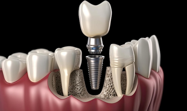 Der Implantationsprozess in der Zahnmedizin generative KI