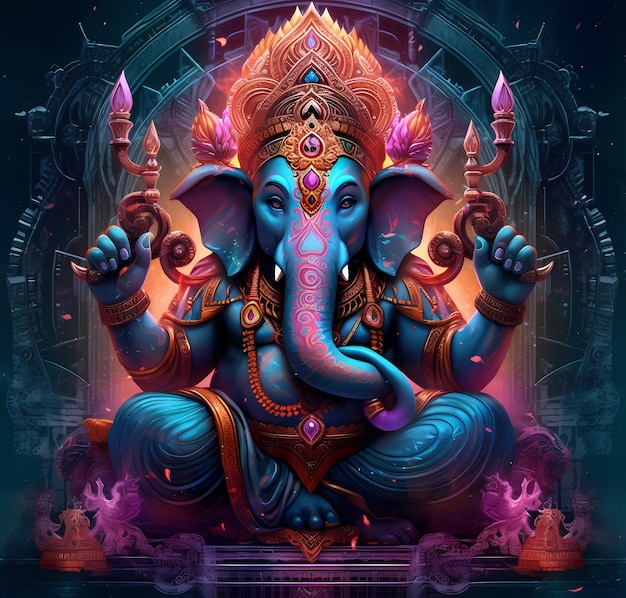 Der indische Gott Ganesh Ganesha Hindu Elefanten Gott Indischer Gott Ganesh Hd Tapeten