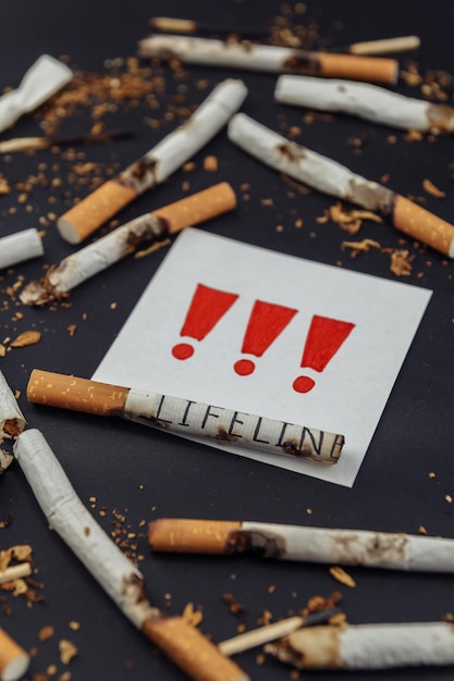 Der Kampf gegen das Rauchen. Weltnichtrauchertag. Nikotin stoppen