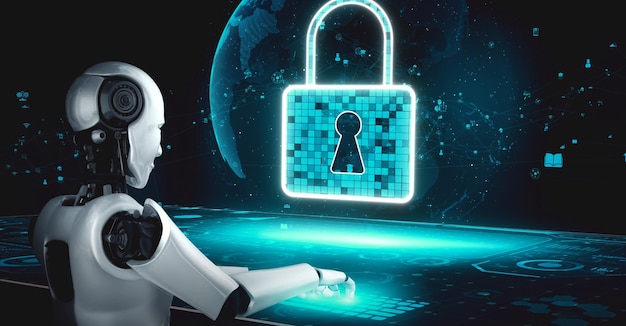 Der KI-Roboter Huminoid nutzt Cloud-Computing-Technologie, um Daten auf einem Online-Server zu speichern