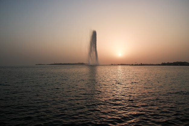 Der König-Fahd-Brunnen im Roten Meer in Jeddah Saudi-Arabien