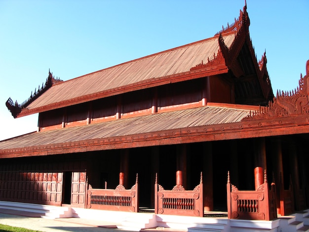 Der königliche Palast in Mandalay Myanmar