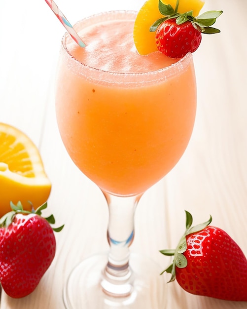 Der köstliche alkoholfreie Erdbeeren-Mango-Daiquiri