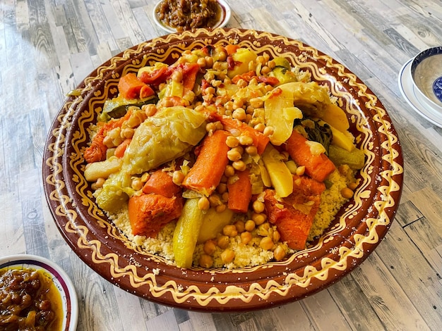 Der köstliche Couscous zum Mittagessen am Freitag