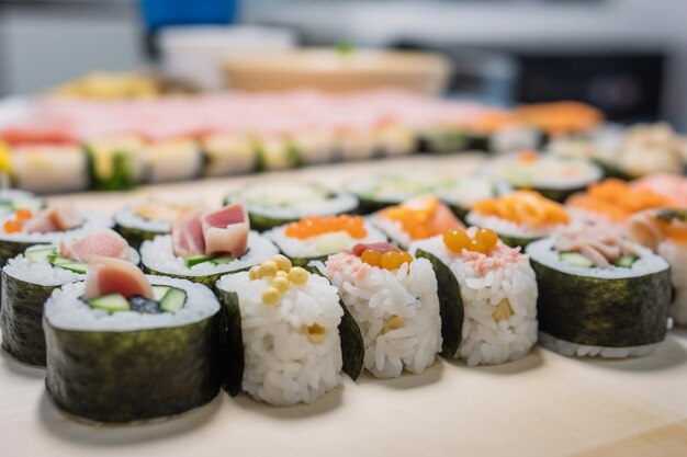 Foto der köstliche traditionelle gimbap