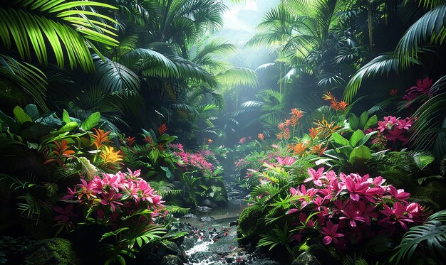 Der lebendige tropische Regenwald